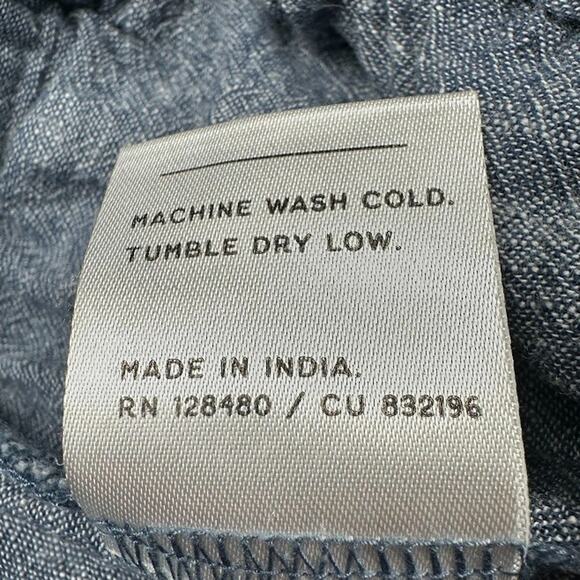 Pact Pants Womens Small Blue Organic Crop Boho Minimalist Sustainable Beach - Picture 9 of 14